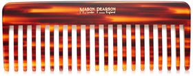 Mason Pearson Rake Comb front view with tortoise pattern