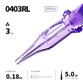 MAST TATTOO Pro Tattoo Cartridges 0403RL in use