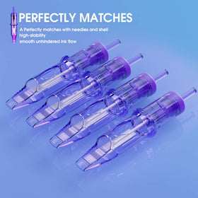 MAST TATTOO Pro Tattoo Cartridges displayed with ink