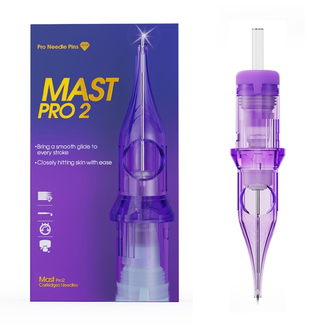 MAST TATTOO Pro2 Tattoo Needles Cartridges packaging front view