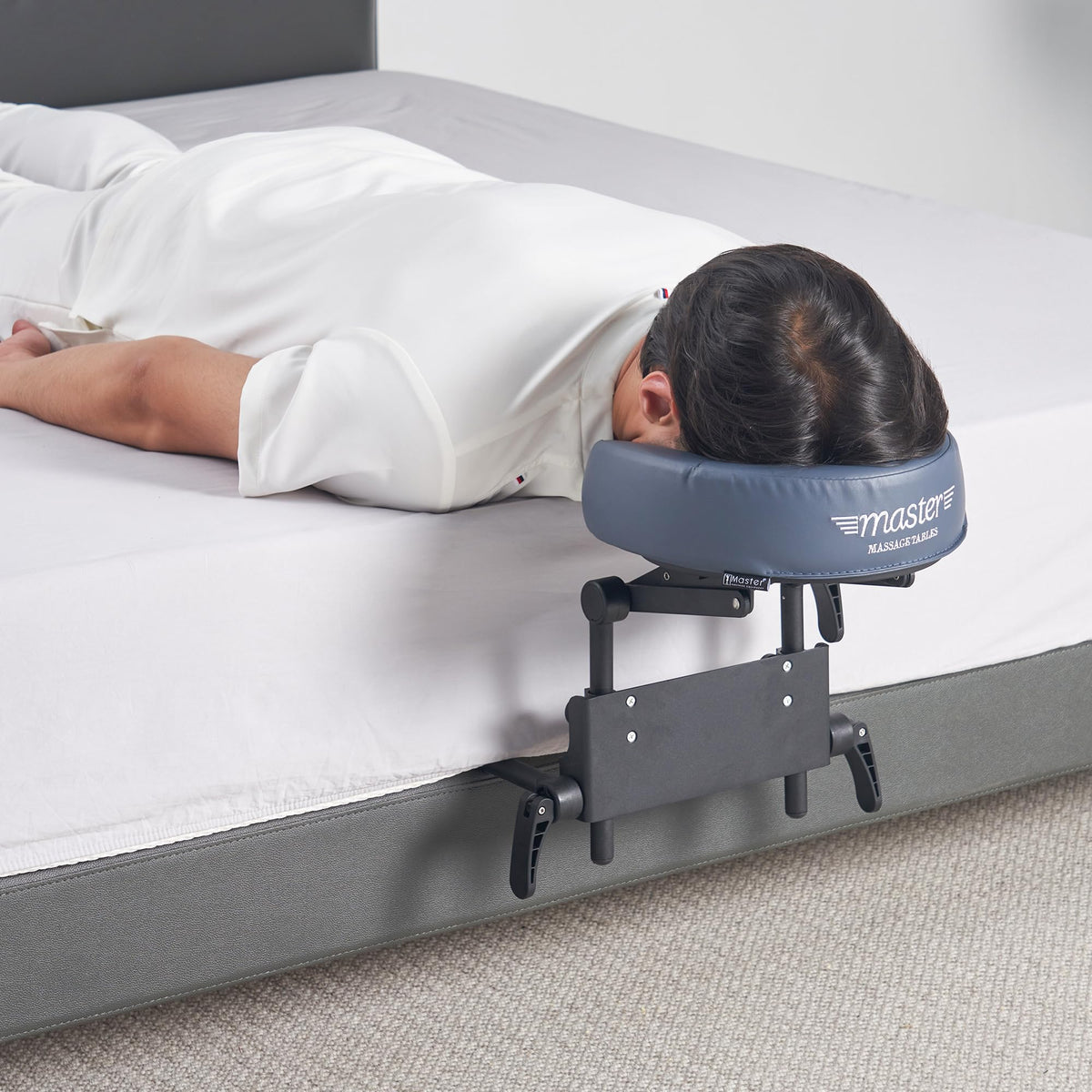 Master Massage Mattress Top Massage Kit showing dual locking device