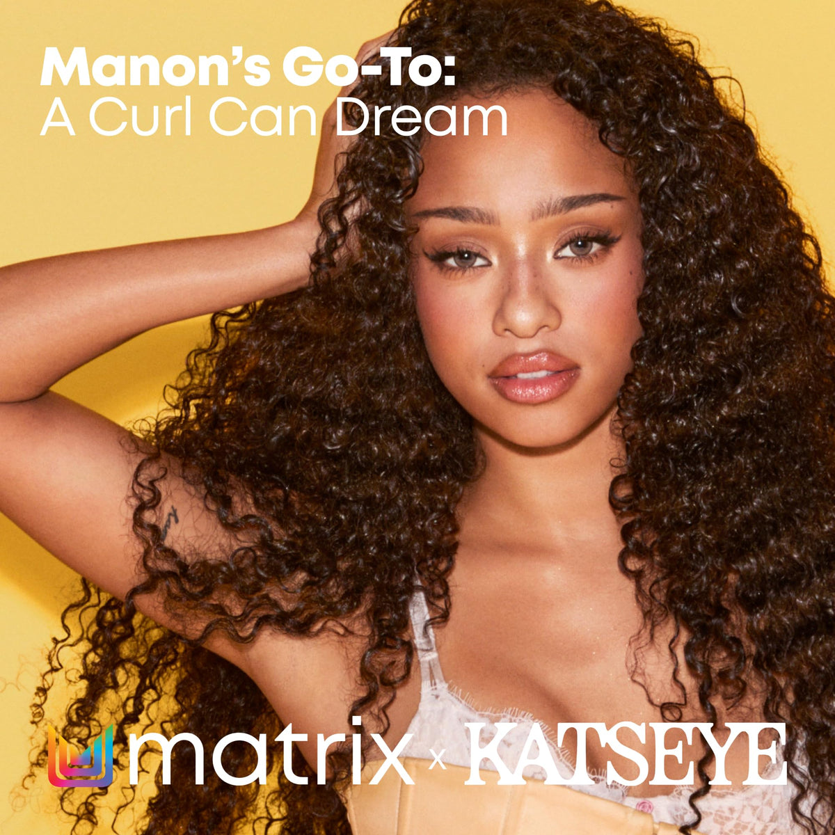 MATRIX A Curl Can Dream Leave-in Cream with styling tools