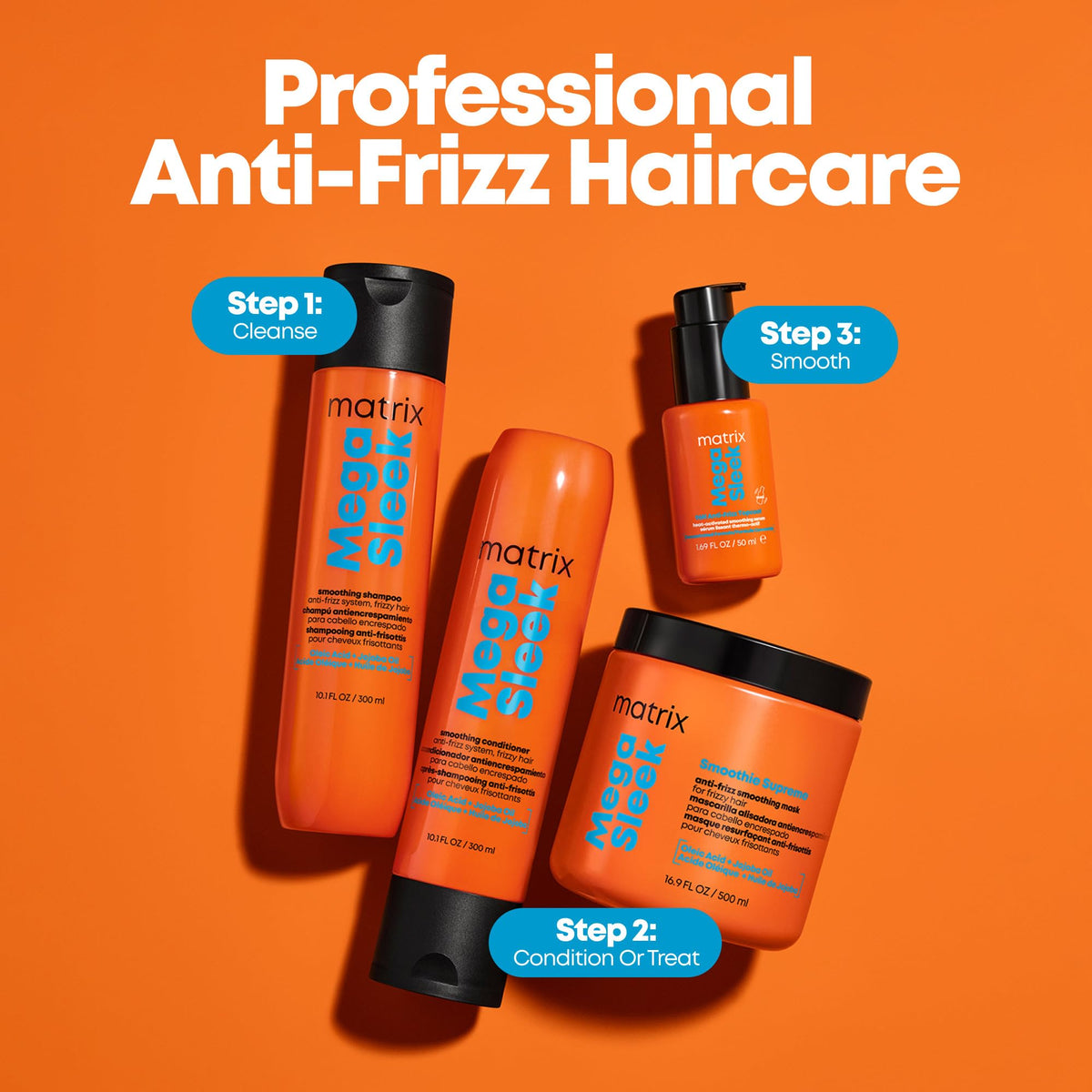 MATRIX Mega Sleek Conditioner 33.8 Fl Oz with Salted Caramel and Pistachio scent
