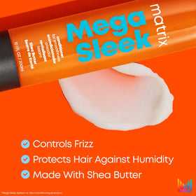 MATRIX Mega Sleek Conditioner back view with ingredients