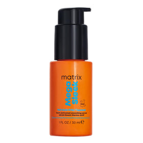 MATRIX Mega Sleek Topcoat Serum front view with 1 Fl Oz bottle