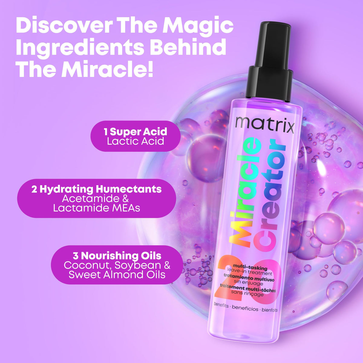 MATRIX Miracle Creator Leave-In Spray 6.8 Fl Oz with product details