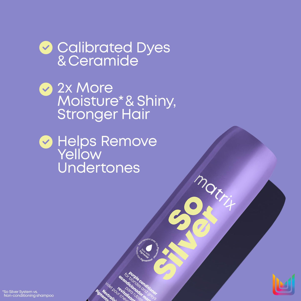 MATRIX So Silver Purple Conditioner 33.8 Fl Oz with packaging