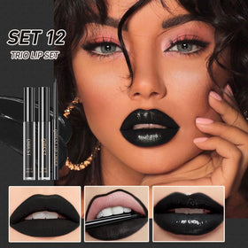 Matte liquid lipstick from QiBest 3-in-1 set