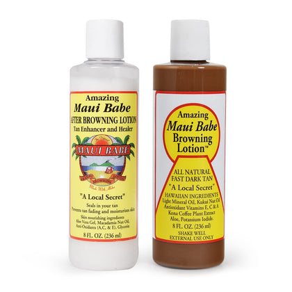 Maui Babe Before And After Browning Lotion 8oz front view