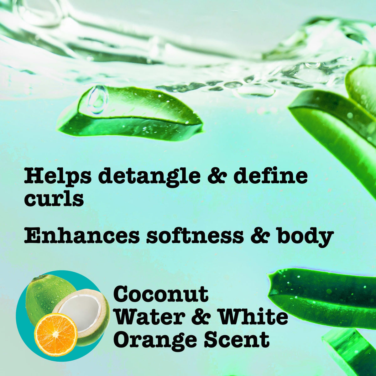 Maui Moisture Curl Quench + Coconut Oil Curl Smoothie 12 oz side view