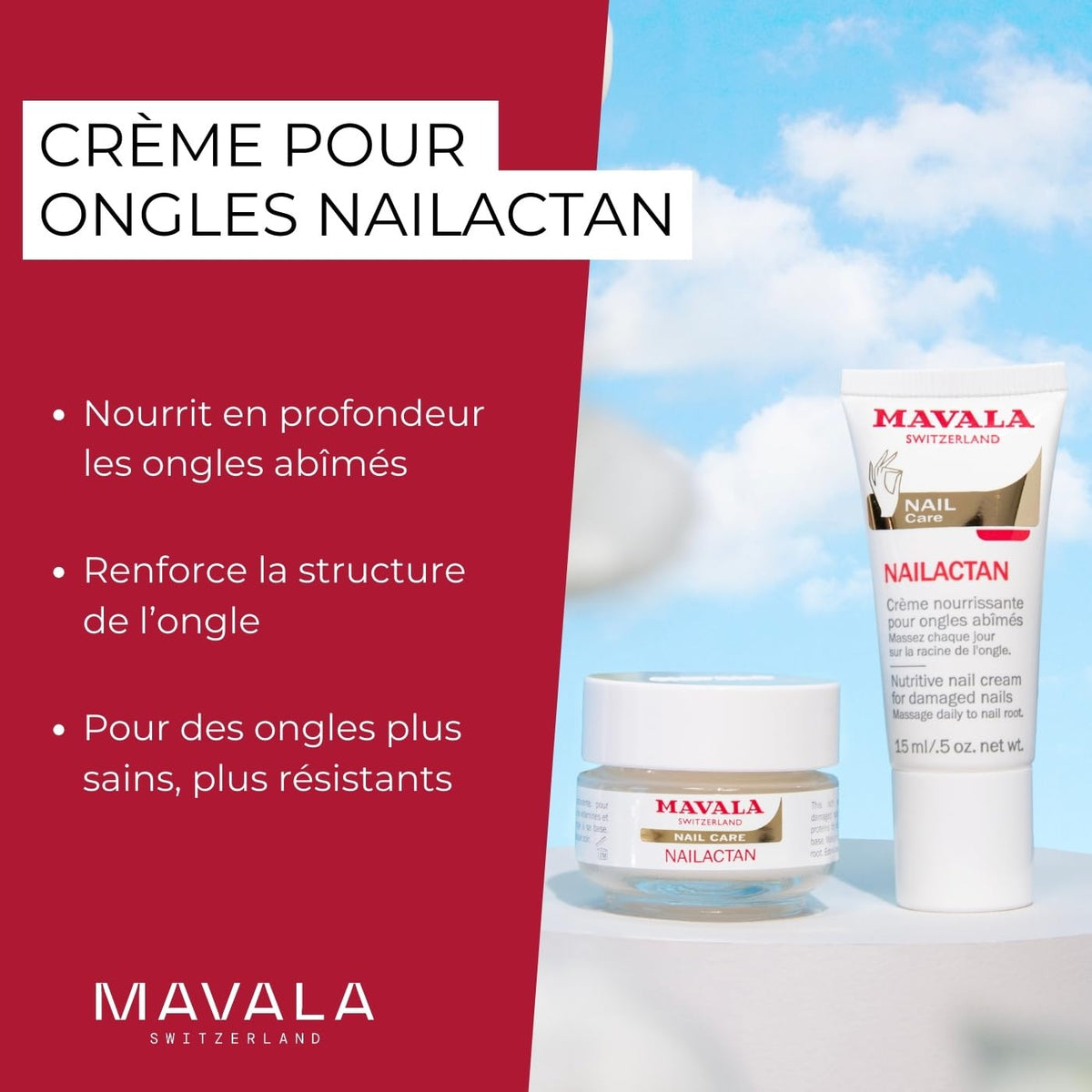 MAVALA Nailactan Nutritive Nail Cream texture close-up