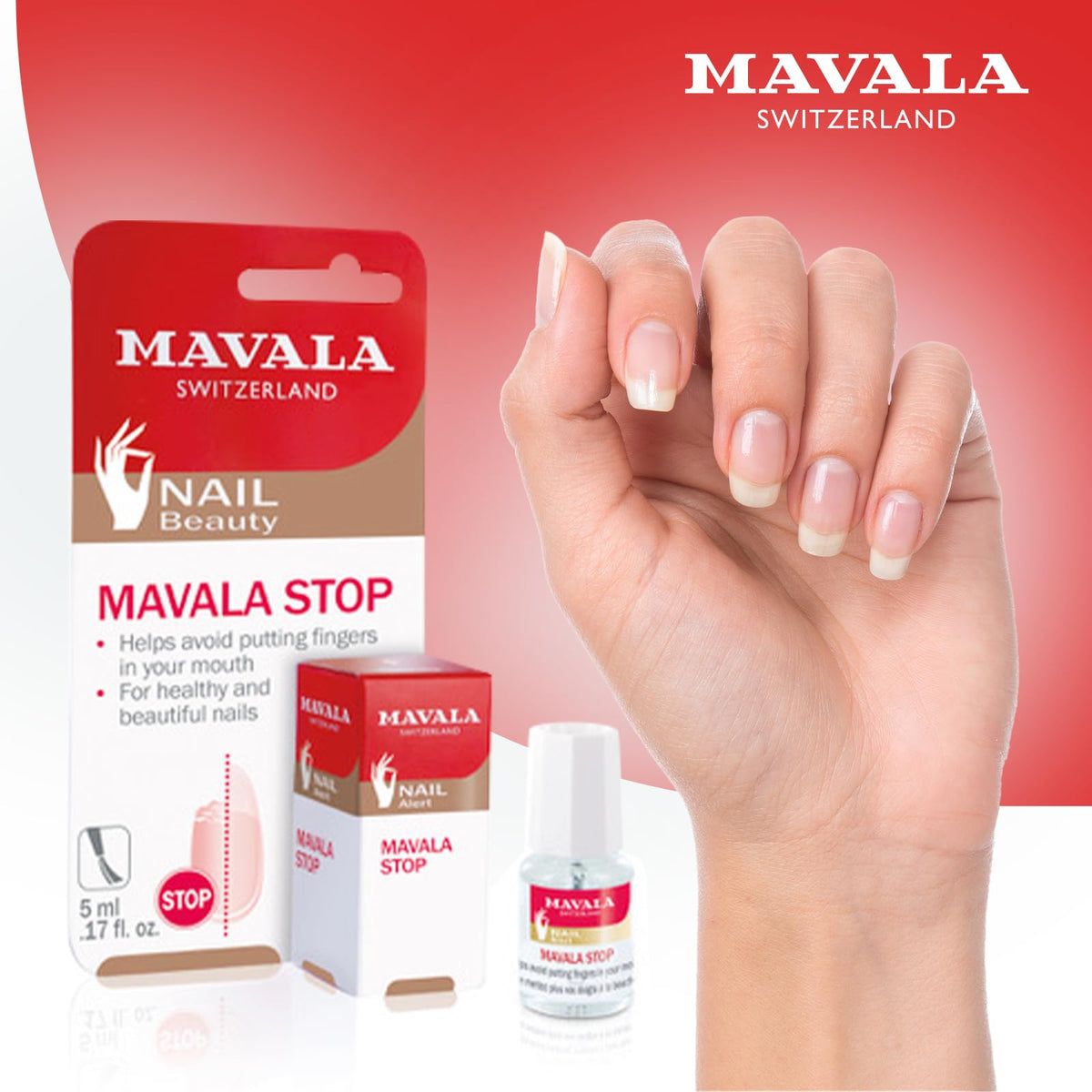 MAVALA Stop Nail Polish on nails