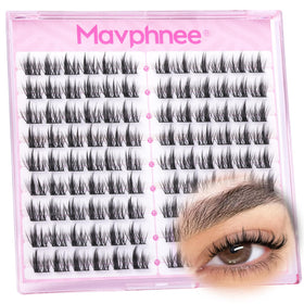 Mavphnee 10MM wispy eyelash clusters front view