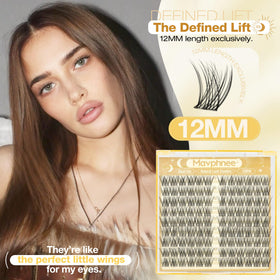 Mavphnee 12MM Natural Eyelash Clusters packaging