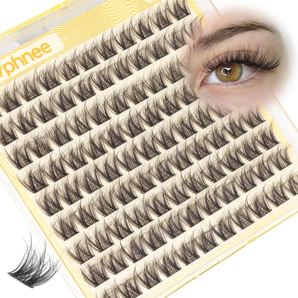 Mavphnee 12MM Short Natural Eyelash Cluster front view
