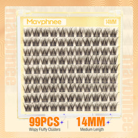 Mavphnee 14MM eyelash clusters packaging