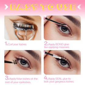 Mavphnee 2 in 1 Lash Glue SEAL brush close-up