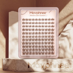 Mavphnee Brown Eyelash Clusters cotton band detail