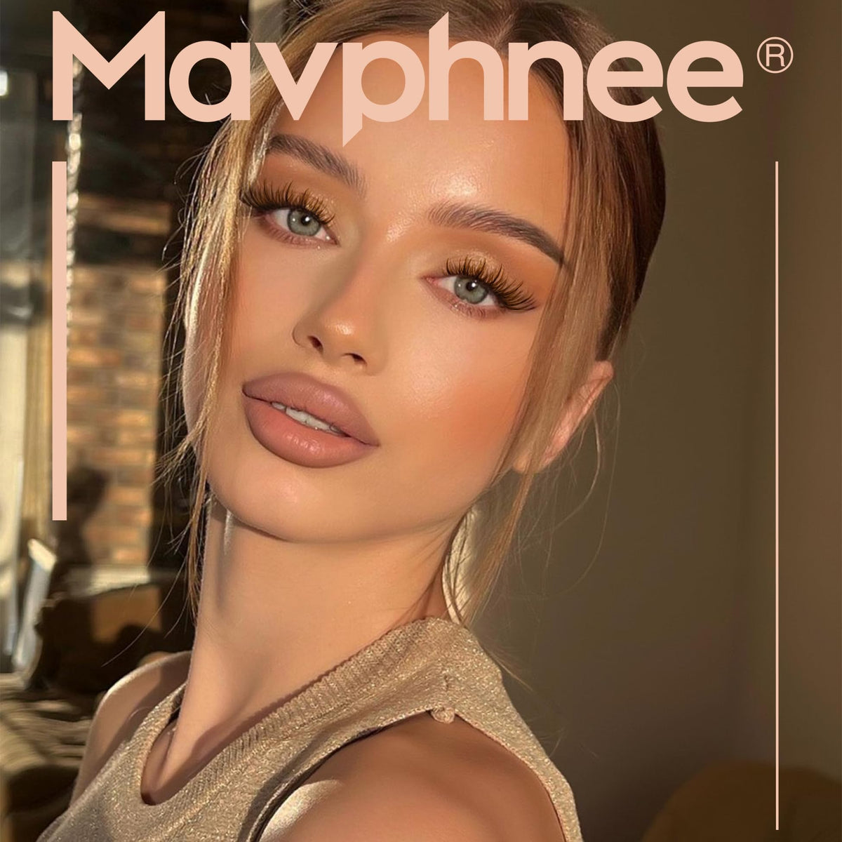 Mavphnee Brown Lash Clusters 10-16MM application process