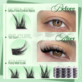 Mavphnee Cat Eye Lash Clusters side view