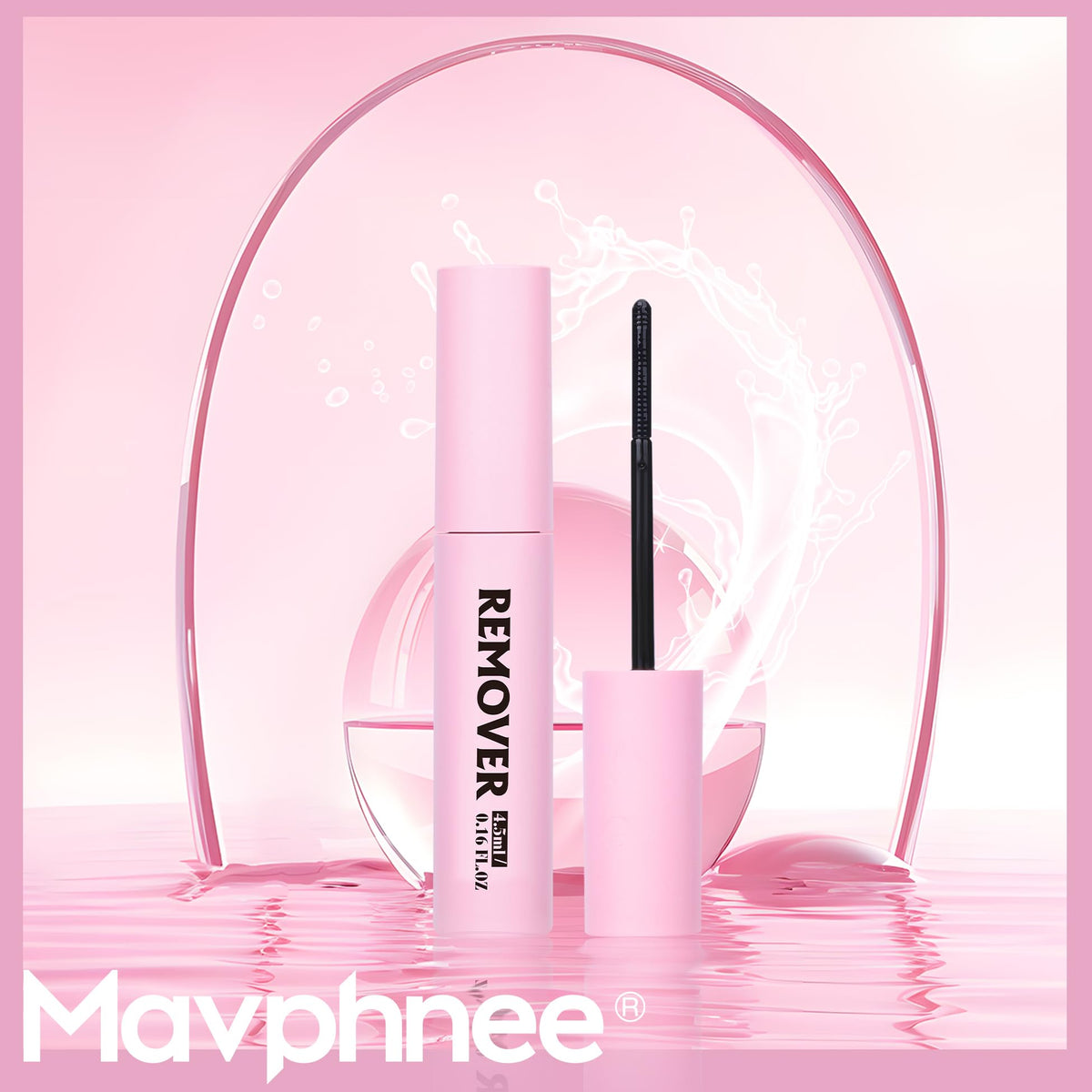 Mavphnee Cluster Lash Glue Remover 4.5ml close-up of bottle