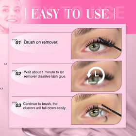 Mavphnee Cluster Lash Glue Remover 4.5ml in makeup bag