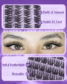 Mavphnee cluster lashes in elegant makeup setting