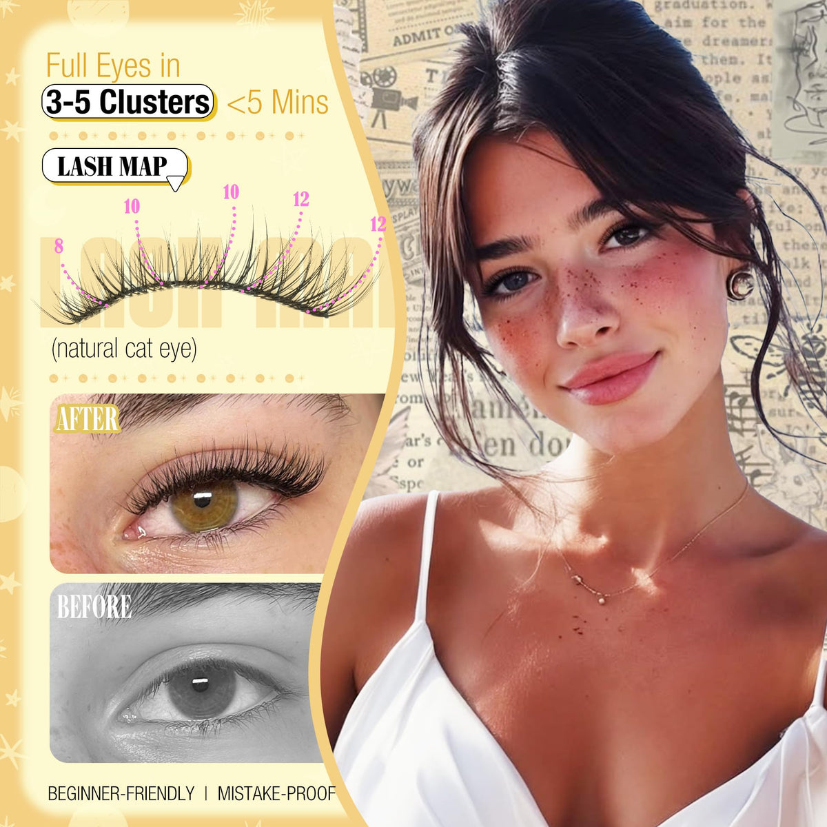 Mavphnee easy-grip tweezers for lash application