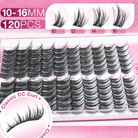 Mavphnee eyelash clusters displayed on a makeup table