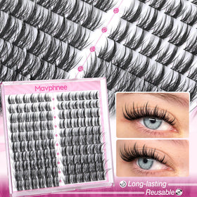 Mavphnee eyelash clusters with application tools