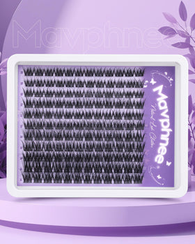 Mavphnee eyelash clusters with soft faux mink texture
