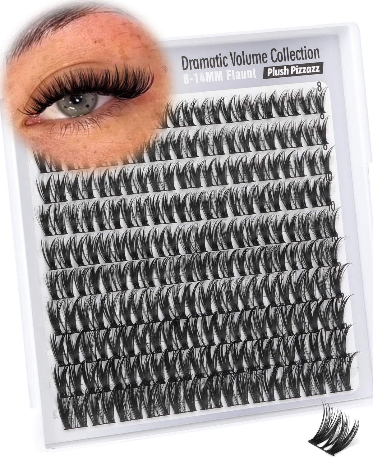 Mavphnee Flaunt Cluster Lashes 8-14MM front view