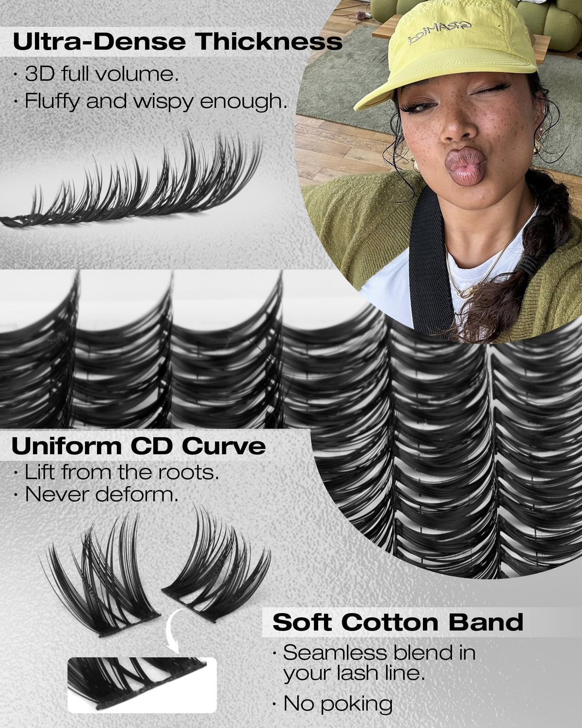 Mavphnee Flaunt Cluster Lashes 8-14MM packaging