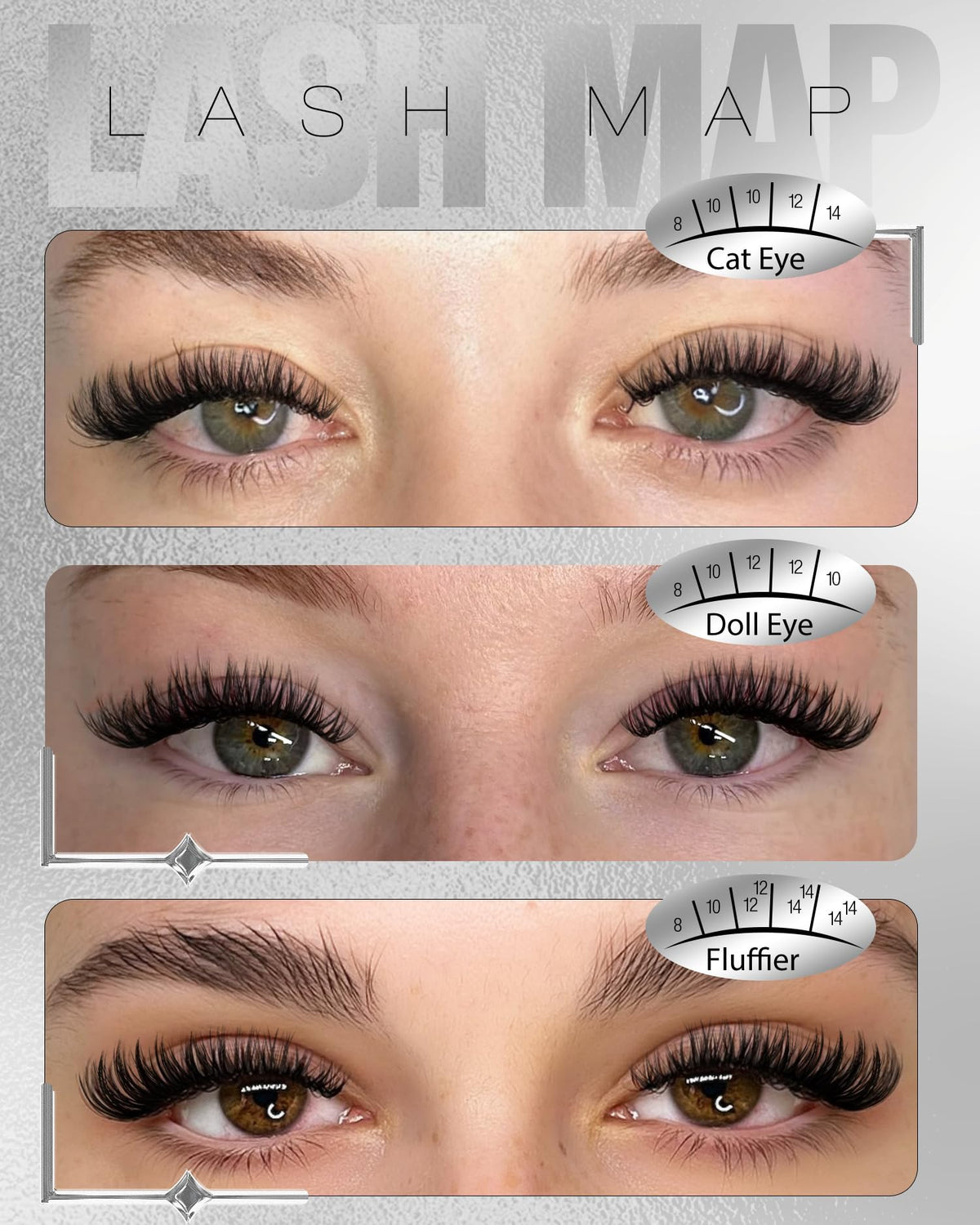 Mavphnee Flaunt Cluster Lashes 8-14MM with applicator