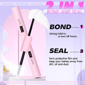 Mavphnee Lash Bond and Seal adhesive with cluster lashes