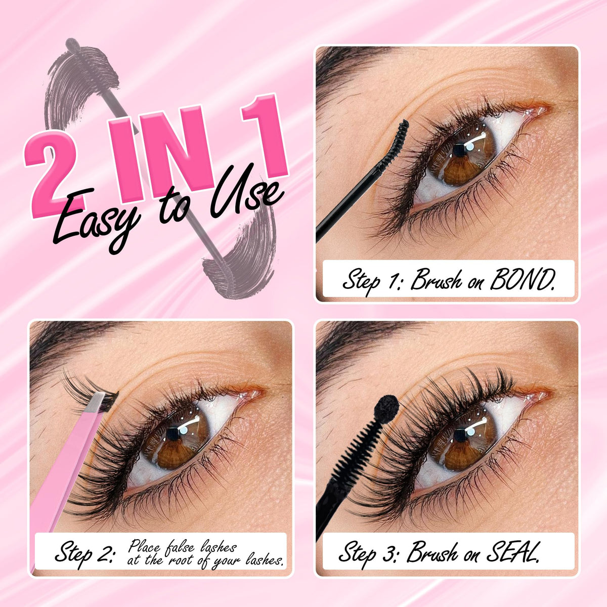 Mavphnee Lash Bond and Seal brush applicator close-up