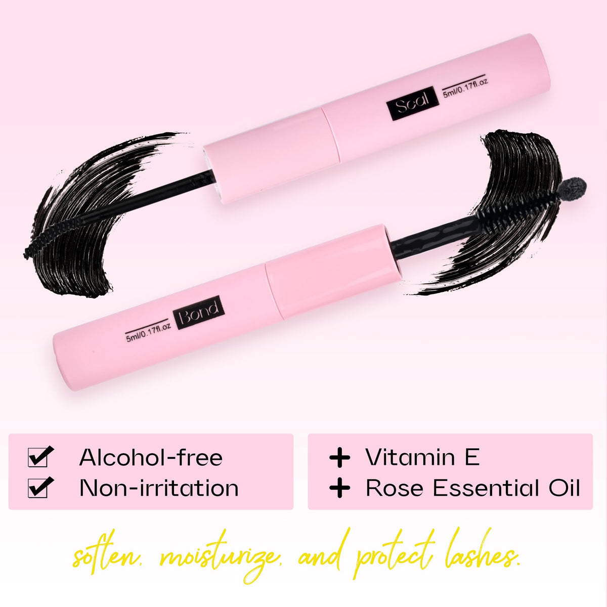 Mavphnee Lash Bond and Seal packaging with product details
