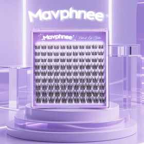 Mavphnee lash clusters showing individual lashes