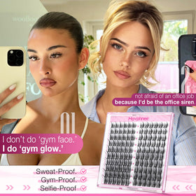 Mavphnee lash clusters showing lightweight texture