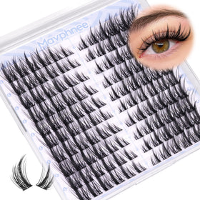 Mavphnee Manga Lash Clusters in use on model