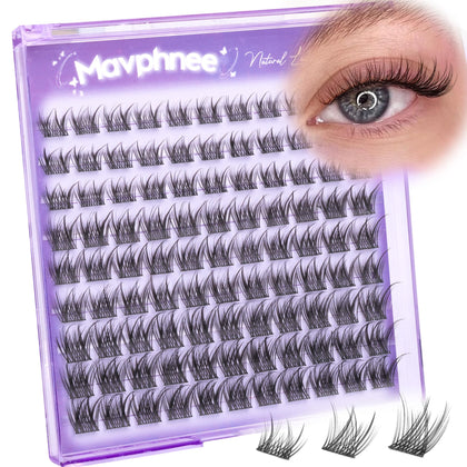 Mavphnee Natural Lash Clusters 8-12MM front view