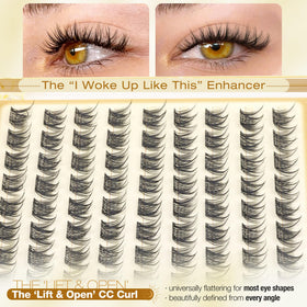 Mavphnee Wispy Lash Clusters 8MM natural look demonstration