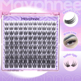 Mavphnee Wispy Lash Clusters displayed on a flat surface