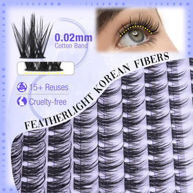 Mavphnee Wispy Lash Clusters side view