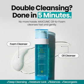 MAXCLINIC K Beauty Blue Tansy Oil To Foam Cleanser back view