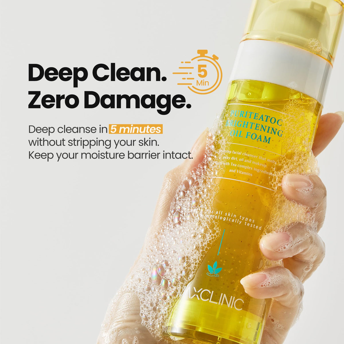 MAXCLINIC K Beauty PuriteaToc Oil To Foam Cleanser packaging