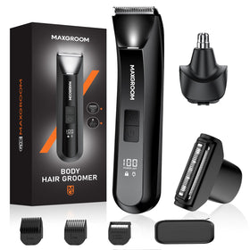 MAXGROOM 3-In-1 Body Trimmer with LED light front view