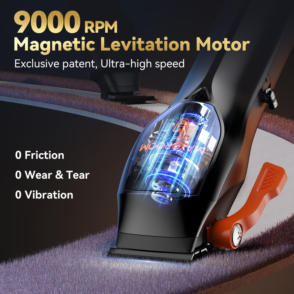 MAXGROOM Hair Clipper displayed with packaging and guide combs