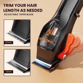 MAXGROOM Hair Clipper in use on a model for a clean haircut