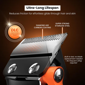 MAXGROOM Hair Clipper showing the smart LED display and taper lever